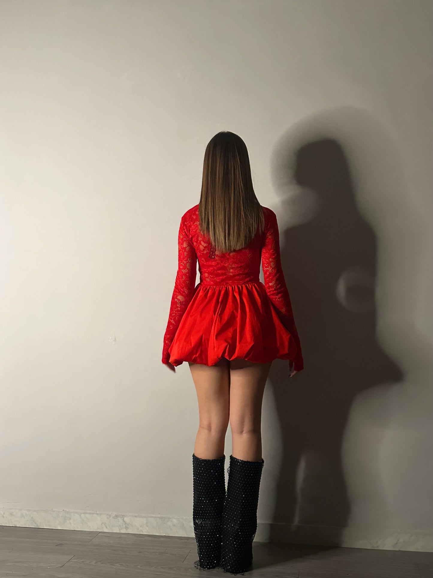 Dress Ricamo Red